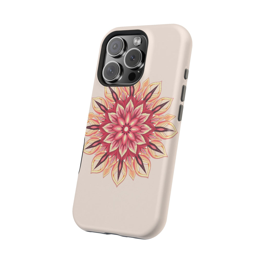 iPhone Floral Mandala Pixel Art -Bit Slim Everyday Designer Case · iPhone Case
