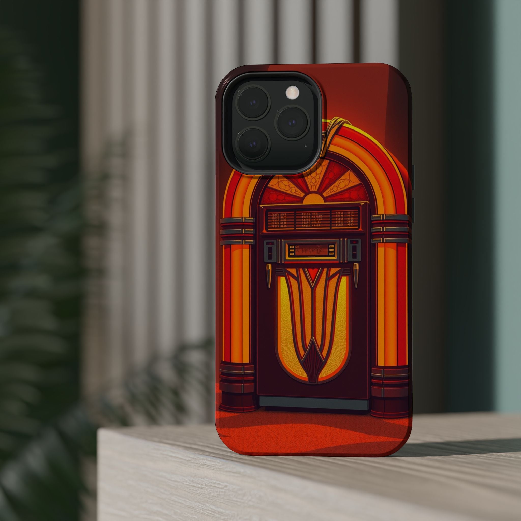 iPhone Jukebox Glow Pop Art Bold Bold Modern Everyday Snap Case · iPhone Case