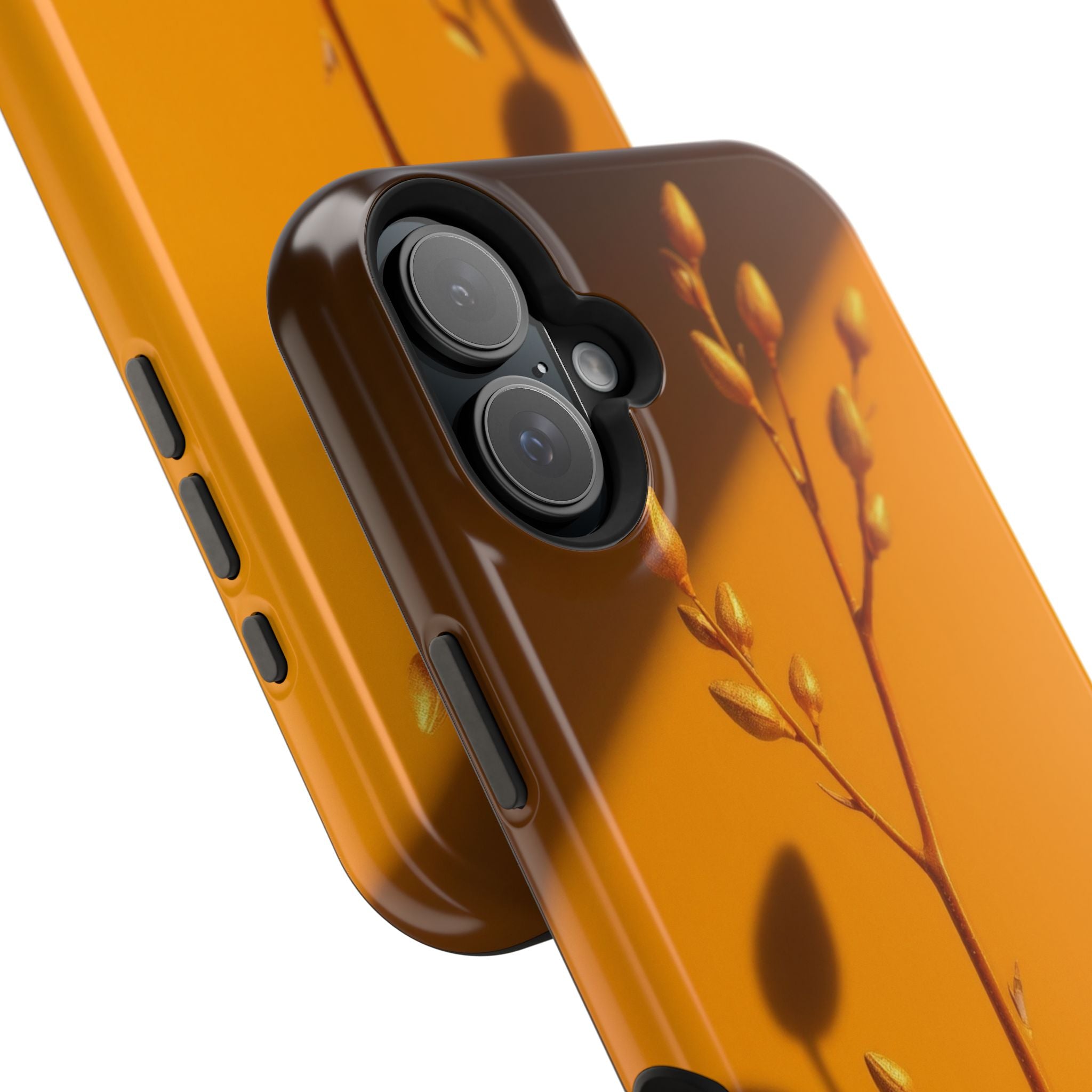 iPhone Mustard And Rust Minimalist Stem Slim Everyday iPhone Designer · iPhone C