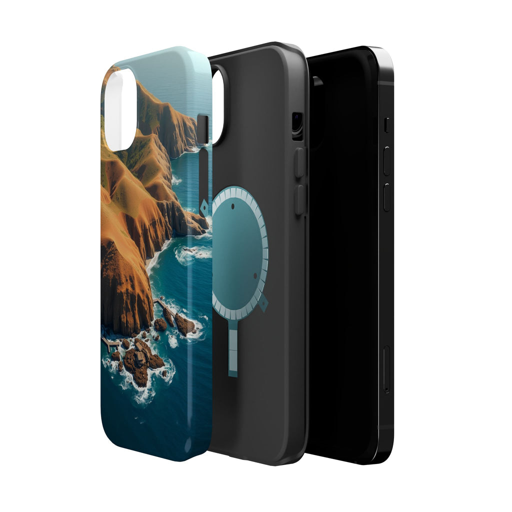 iPhone Mustard And Rust Hibiscus Coast Slim Everyday Designer Case · iPhone Case