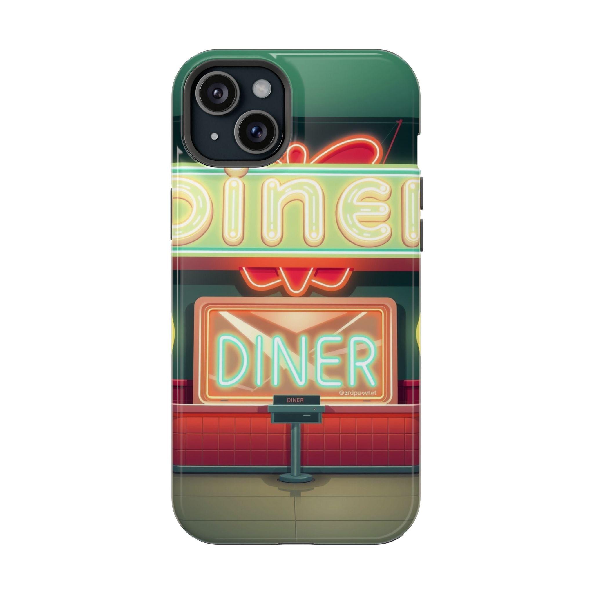 iPhone Neon Diner Sign Mystic Art Bold Modern Everyday Snap Case · iPhone Case