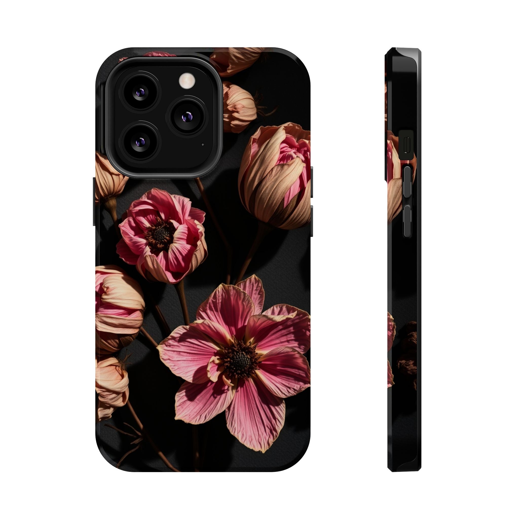 iPhone Dried Flower Flat Lay Electric Art Slim Snap Case · iPhone Case
