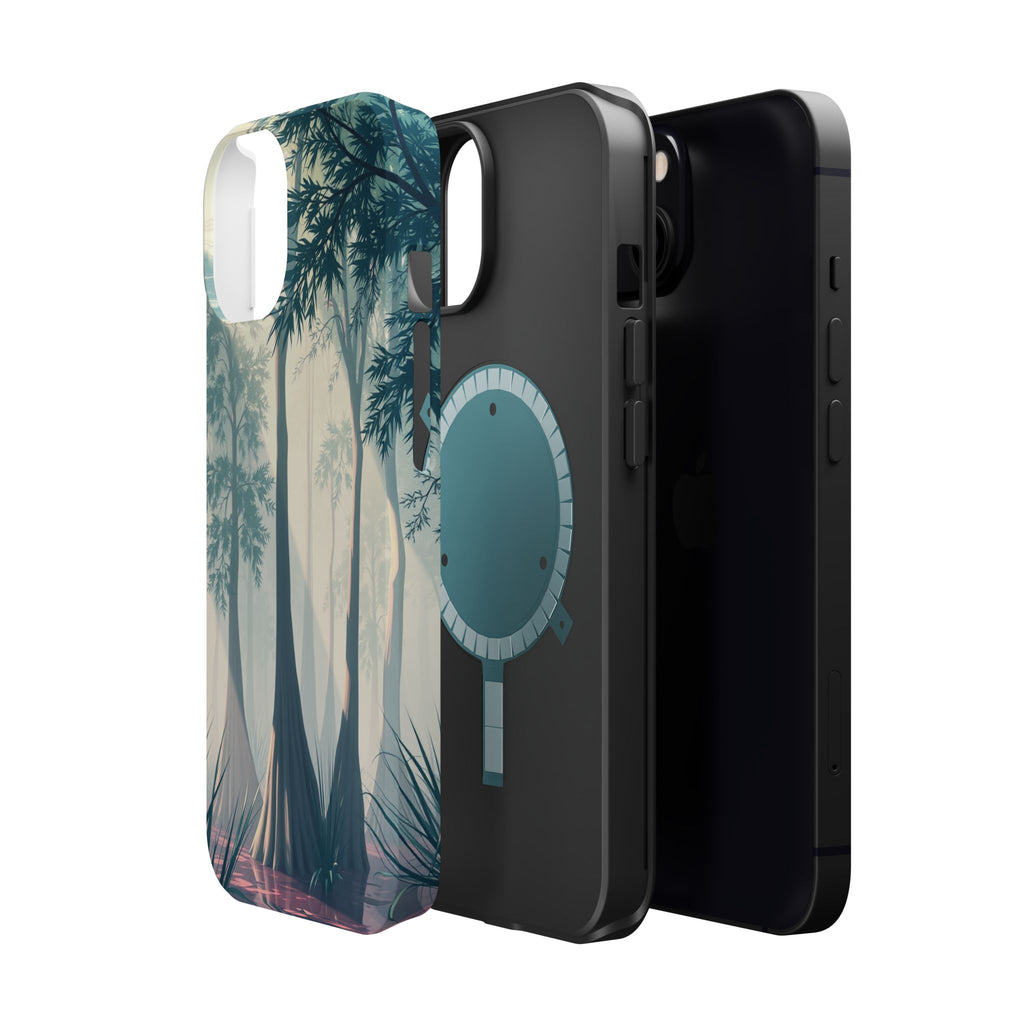 iPhone Mint And Blush Cypress Swamp Slim Everyday Designer Case · iPhone Case