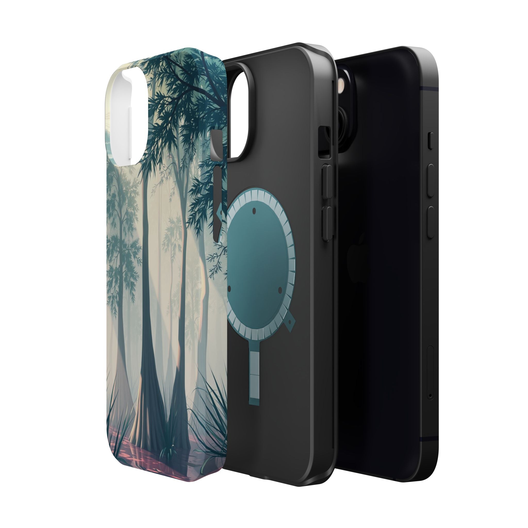 iPhone Mint And Blush Cypress Swamp Slim Everyday Designer Case · iPhone Case
