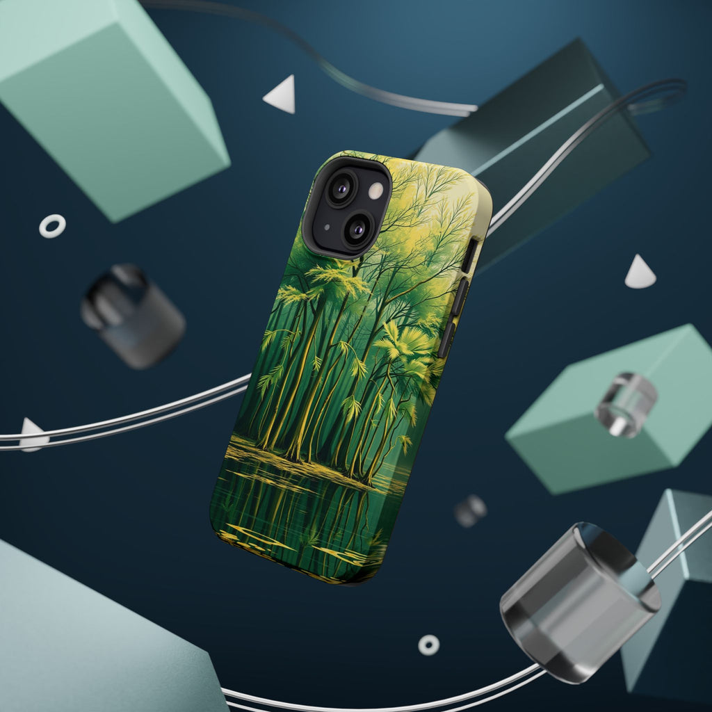 iPhone Serene Cypress Swamp Design Bold Modern Everyday Snap Case · iPhone Case