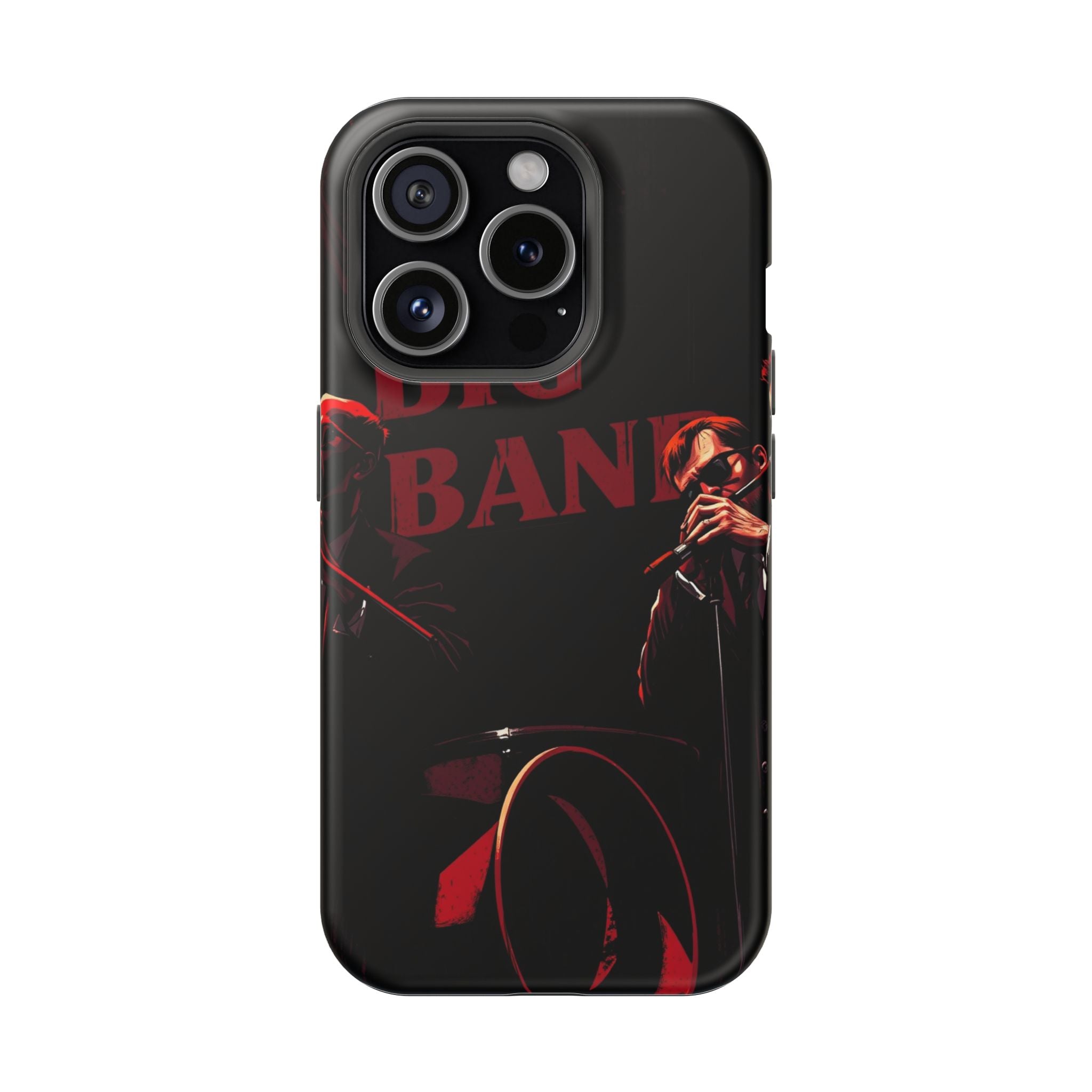 iPhone Black And Crimson Big Band Era Slim Everyday Designer Case · iPhone Case
