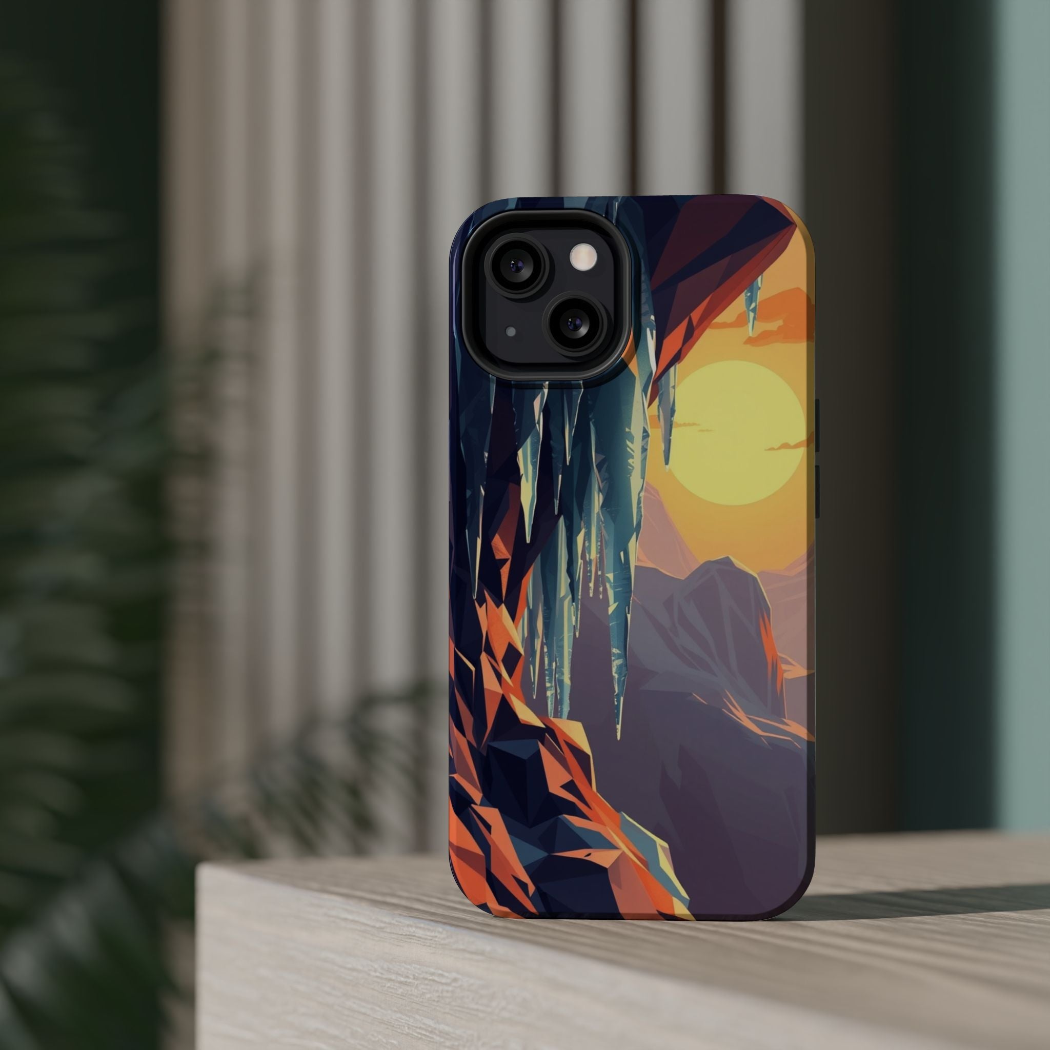 iPhone Sunset Amber And Peach Icicle Formation Soft iPhone Finish · iPhone Case