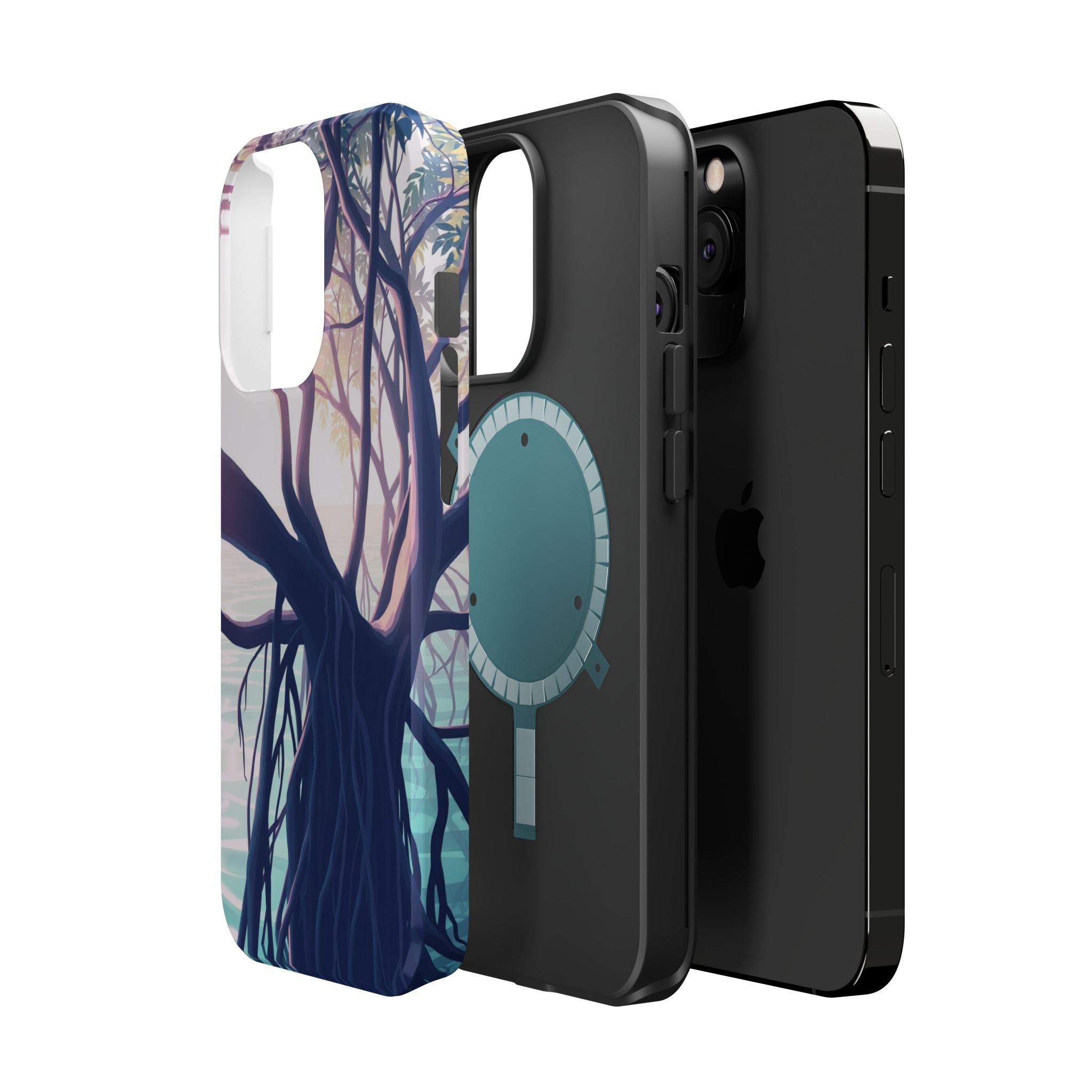 iPhone Mangrove Roots Holographic Iridescent Slim iPhone Everyday · iPhone Case