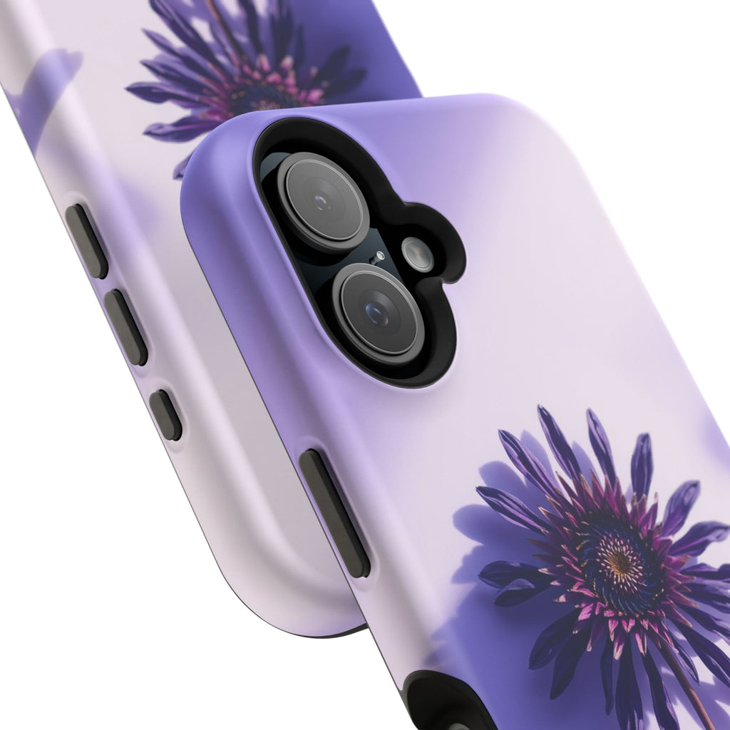 iPhone Indigo And Violet Dried Flower Flat Lay Soft iPhone Finish · iPhone Case