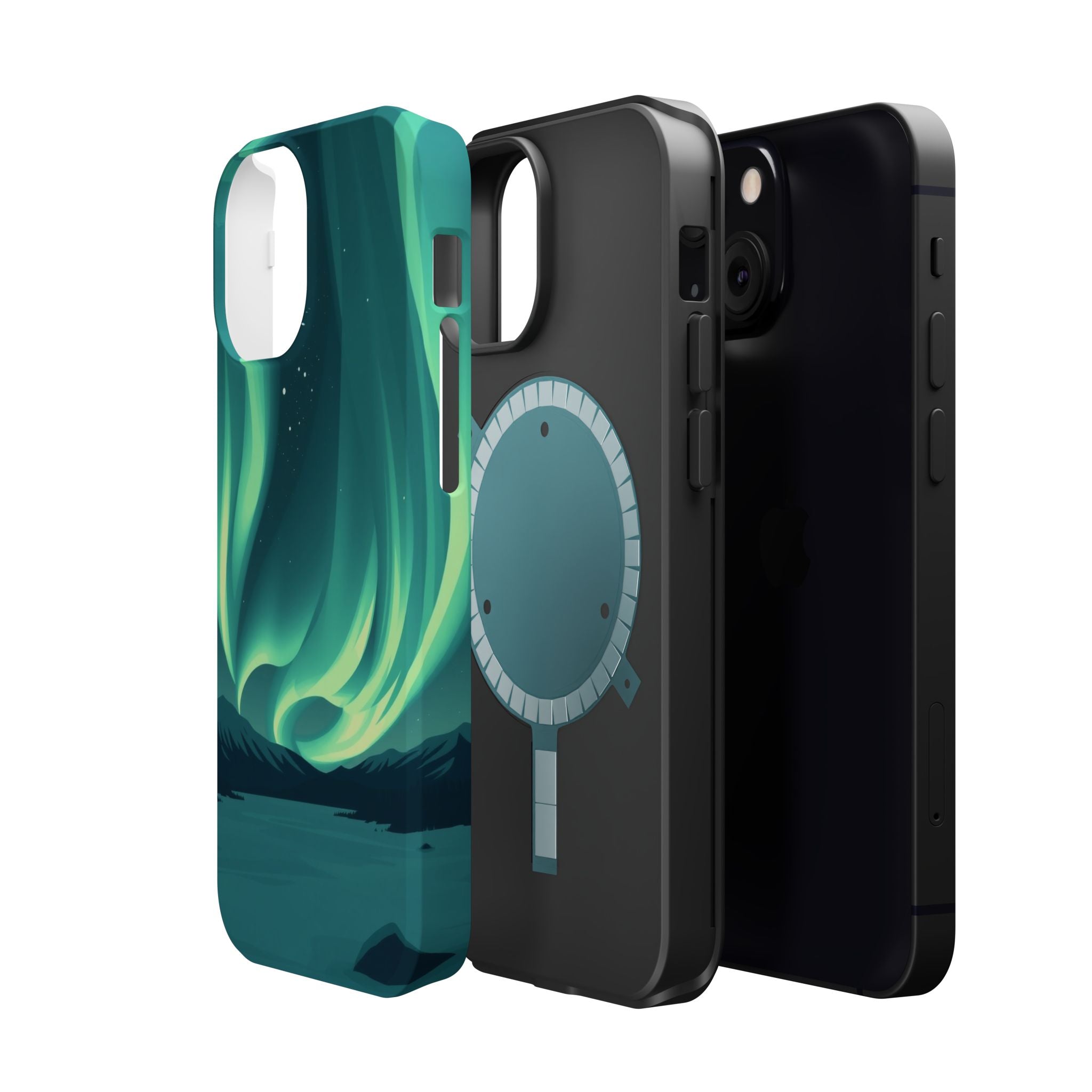 iPhone Northern Lights Abstract Geometric Slim iPhone Everyday Designer · iPhone