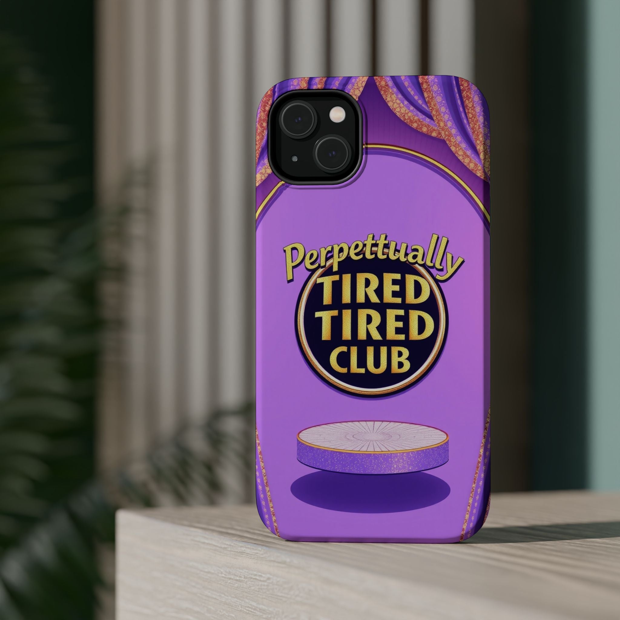 iPhone Perpetually Tired Club Bold Art Slim Everyday Designer Case · iPhone Case