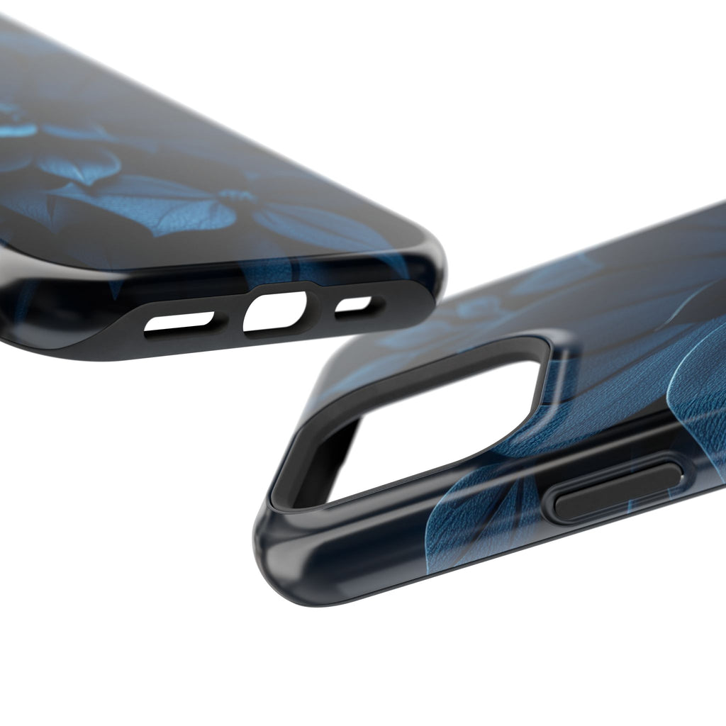 iPhone Midnight Blue And Silver Floral Dark Academia iPhone Slim · iPhone Case