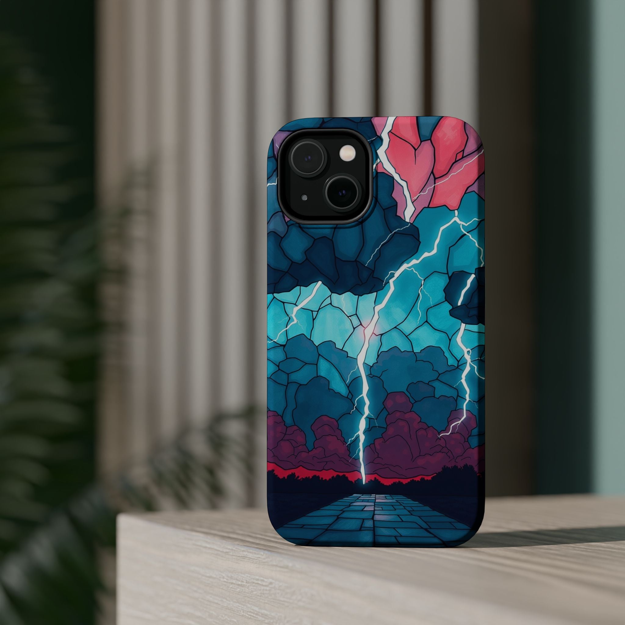 iPhone Earthy Thunderstorm Sky Design Slim Everyday Designer Case · iPhone Case