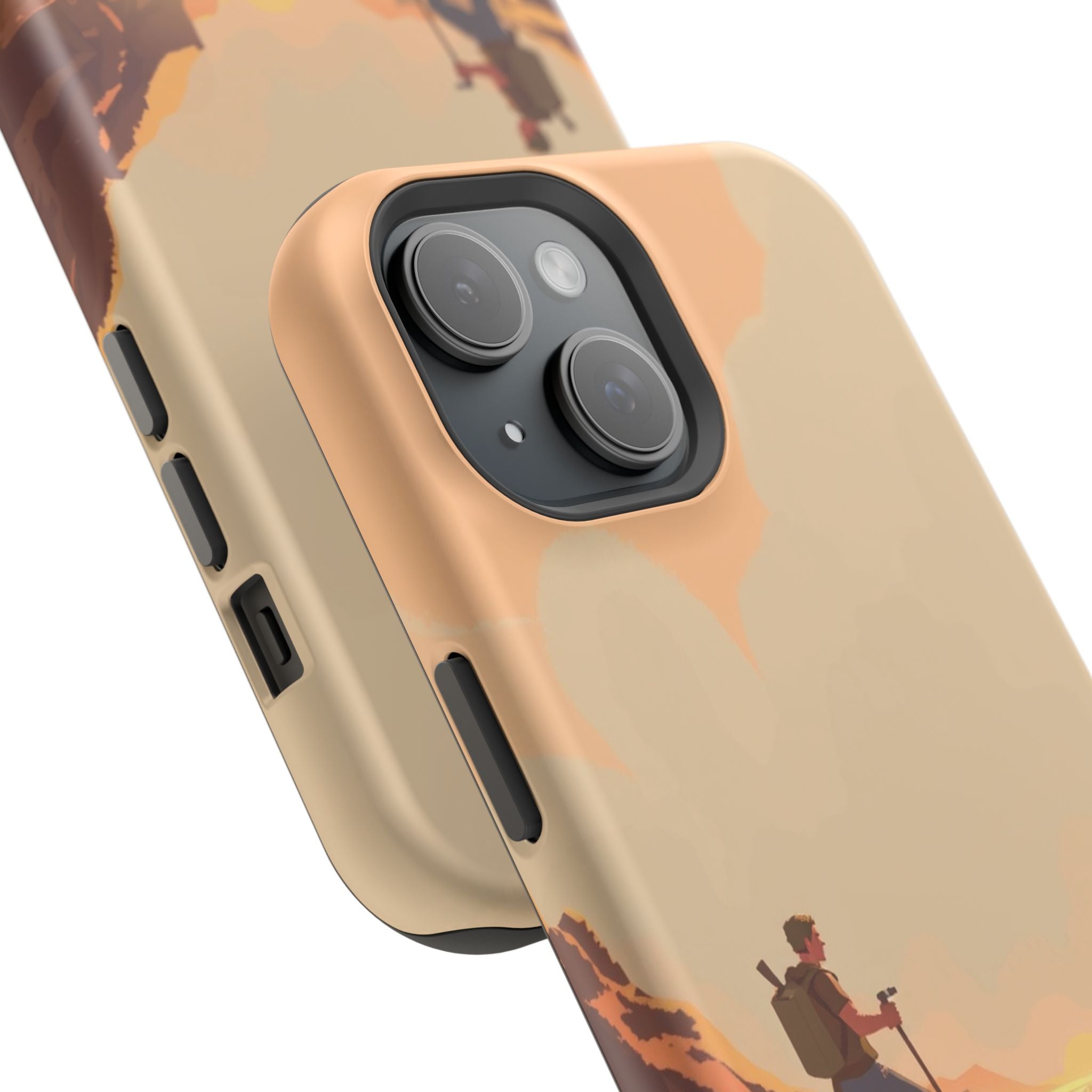 iPhone Burnt Orange And Sand Barely Surviving Slim Everyday Designer Case · iPho