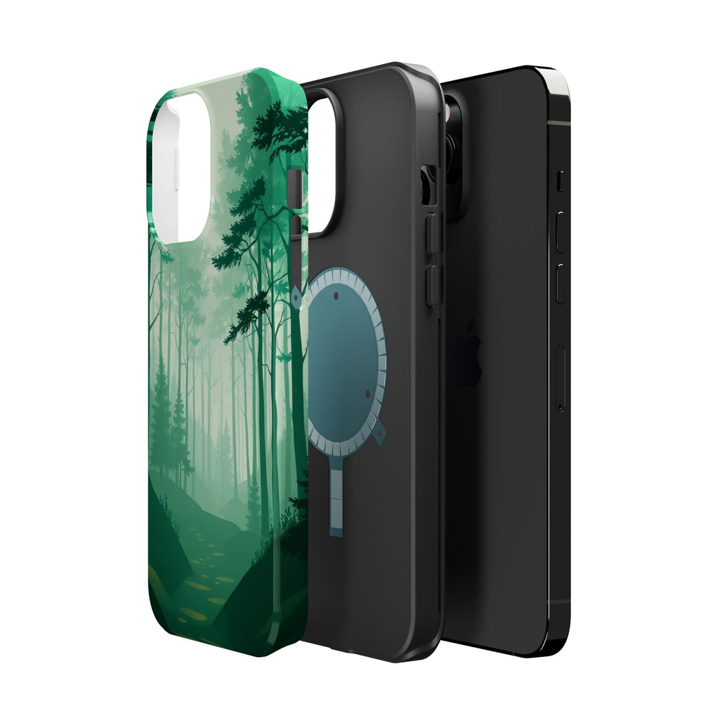 iPhone Earthy Misty Forest Path Design Slim Everyday Designer Case · iPhone Case