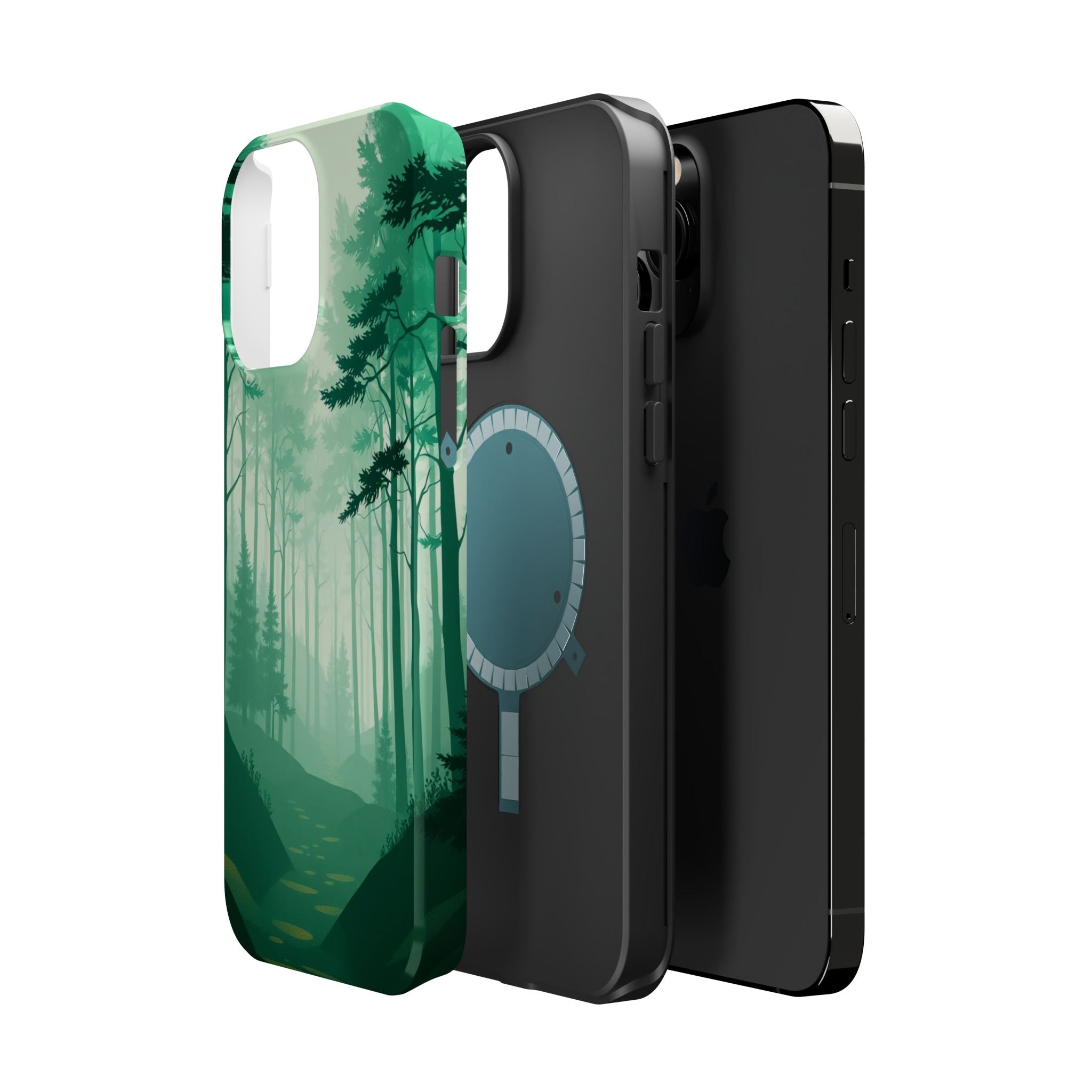 iPhone Earthy Misty Forest Path Design Slim Everyday Designer Case · iPhone Case