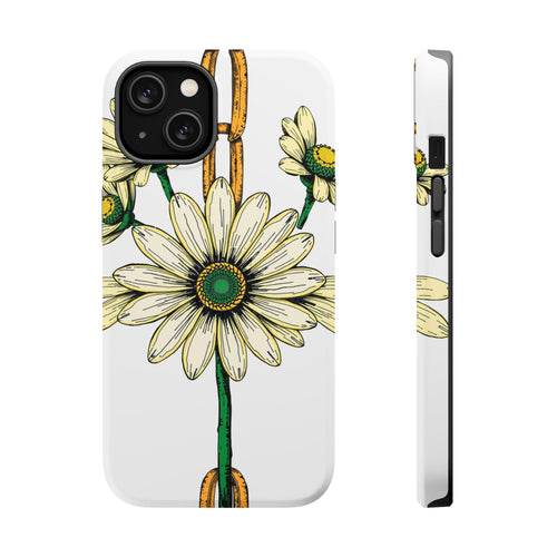 iPhone Daisy Chain Dark Gothic Ink Bold Modern Everyday Snap Case · iPhone Case