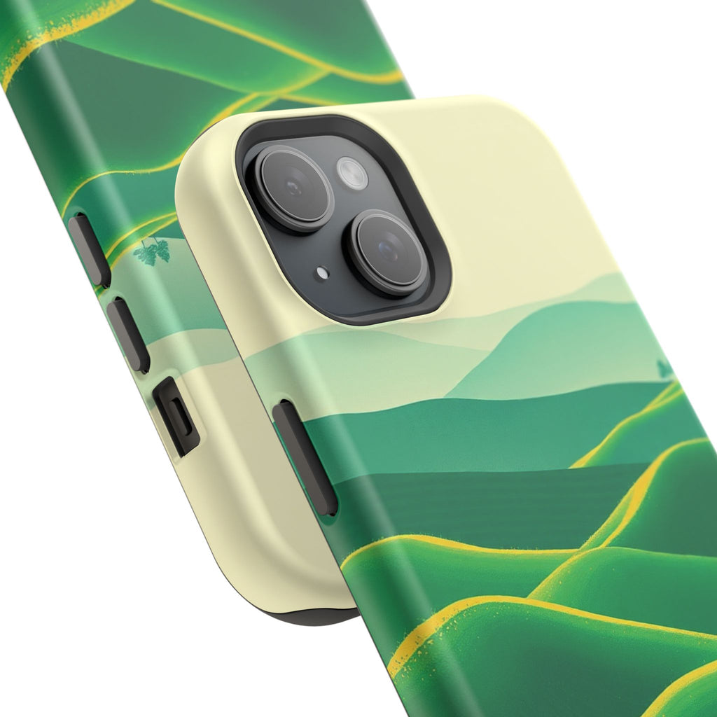 iPhone Rolling Hills Risograph Print Slim Everyday Designer Case · iPhone Case