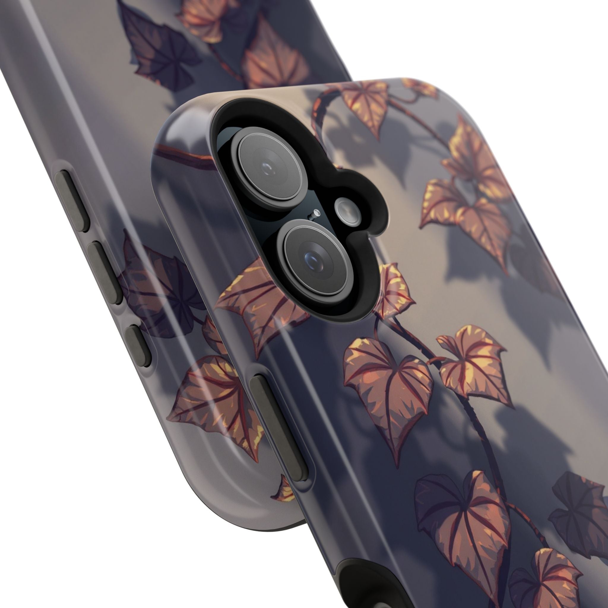 iPhone Charcoal And Copper Art Nouveau Vine Soft iPhone 13 Finish · iPhone Case