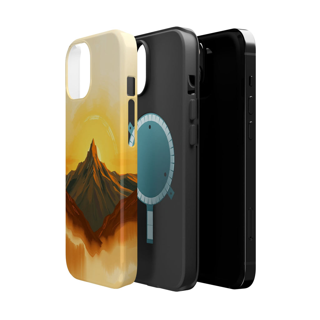 iPhone Mustard And Rust Mountain at Sunrise Slim iPhone Everyday · iPhone Case