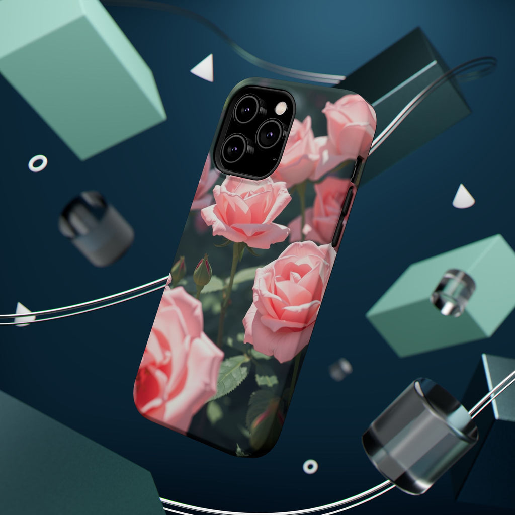 iPhone Mint And Blush Rose Garden Bold Modern Everyday Snap Case · iPhone Case