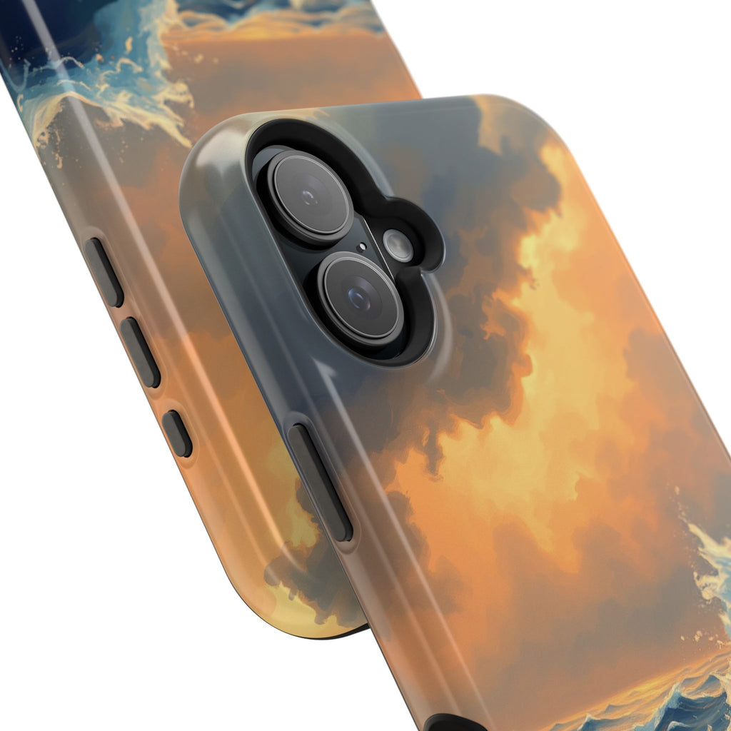 iPhone Sunset Amber And Peach Storm at Sea Slim iPhone Everyday · iPhone Case