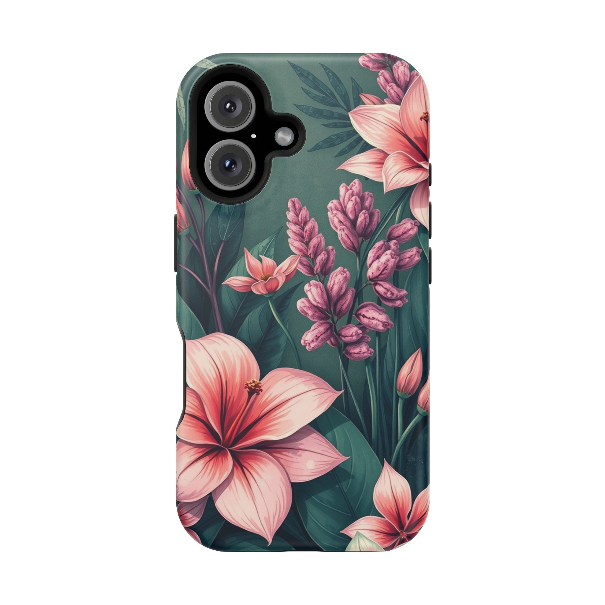 iPhone Mint And Blush Jungle Floral Slim Everyday Designer Case · iPhone Case