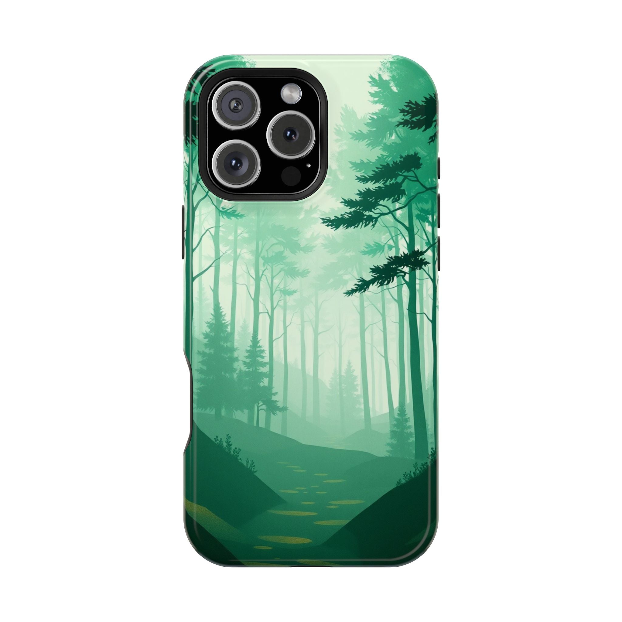 iPhone Earthy Misty Forest Path Design Slim Everyday Designer Case · iPhone Case