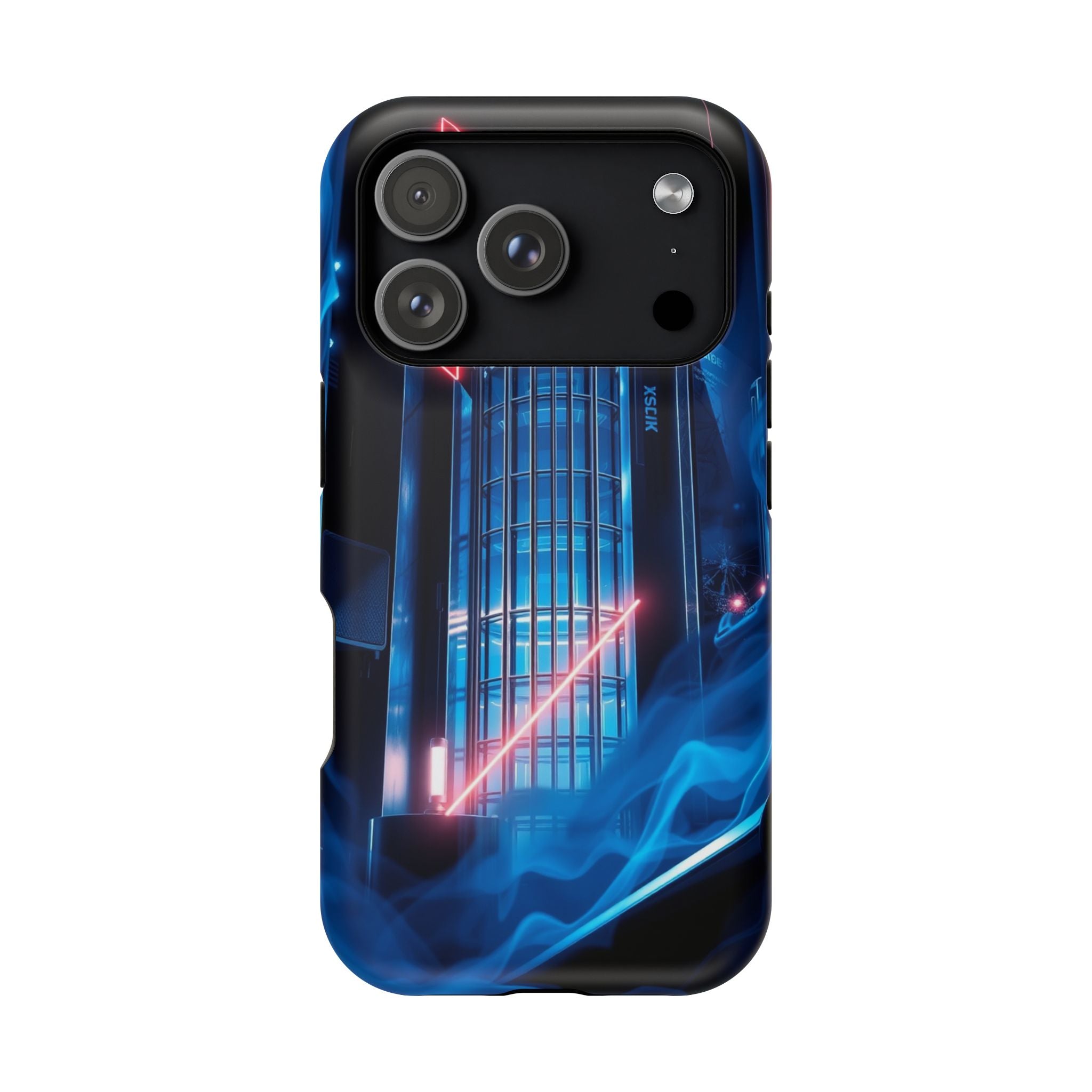 iPhone Midnight Blue And Silver Bauhaus Composition Slim Snap Case · iPhone Case