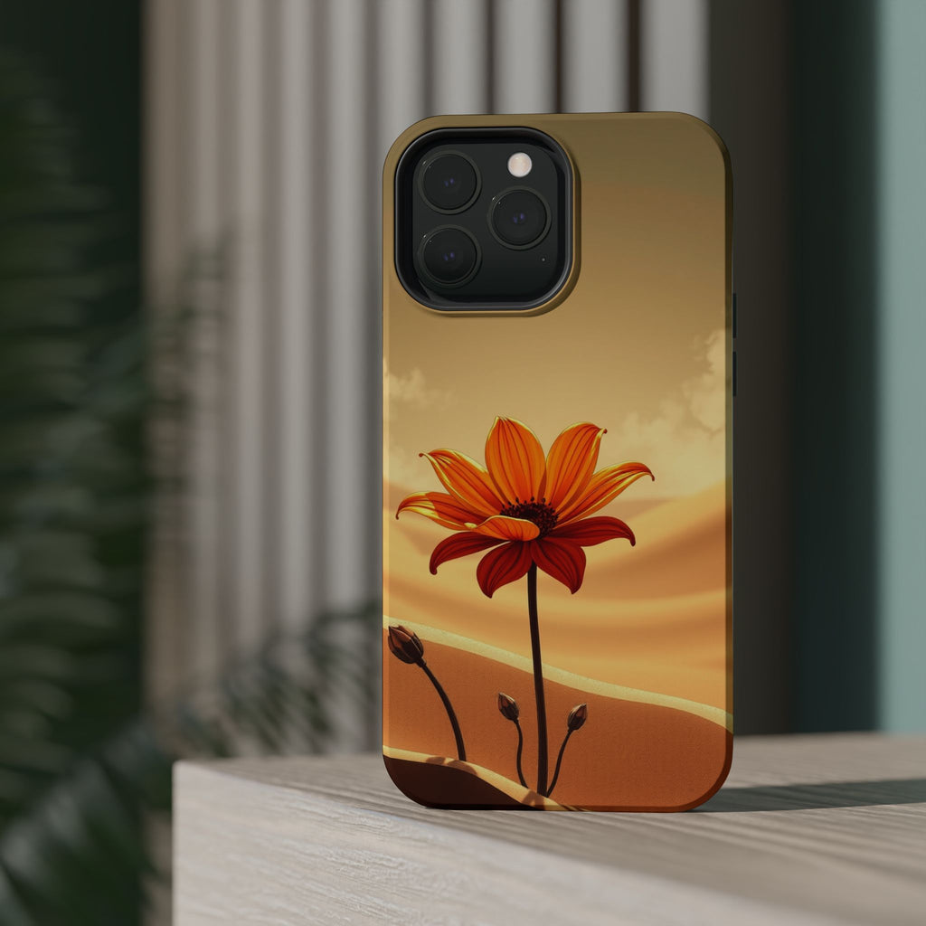 iPhone Neon Floral Dark Gothic Ink Bold Modern Everyday Snap Case · iPhone Case