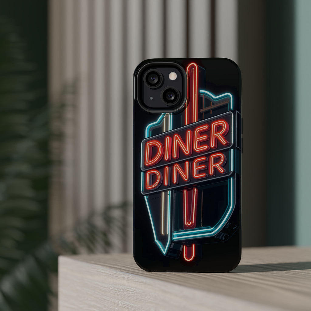 iPhone Neon Diner Sign Electric Art Slim Everyday Designer Case · iPhone Case