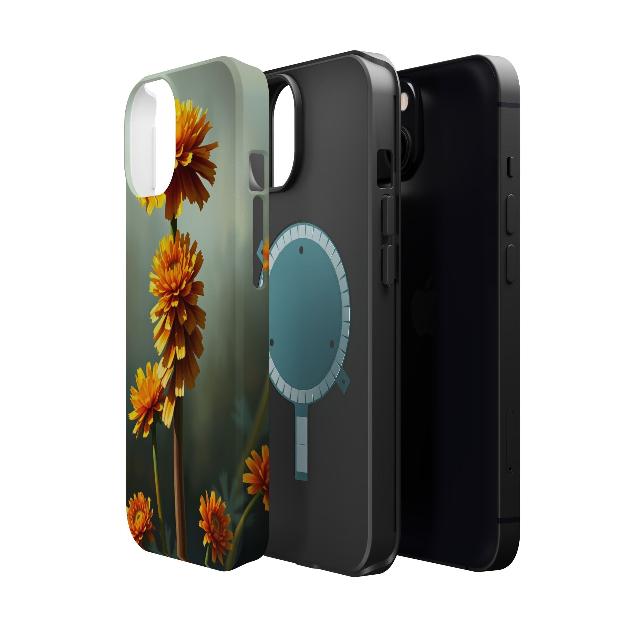 iPhone Ranunculus Stack Electric Art Slim Everyday Designer Case · iPhone Case