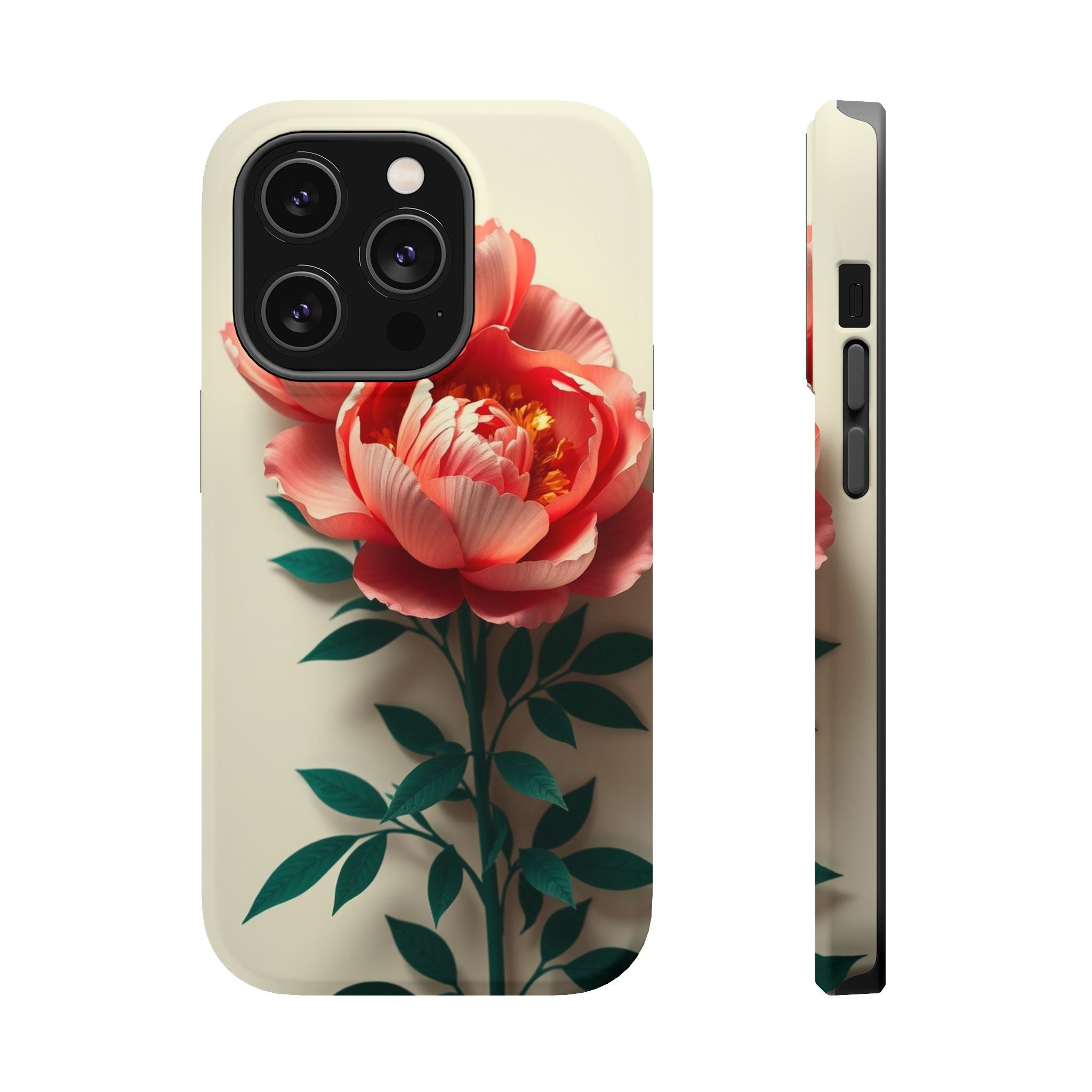 iPhone Emerald Green And Gold Peony Bouquet Slim iPhone Everyday · iPhone Case