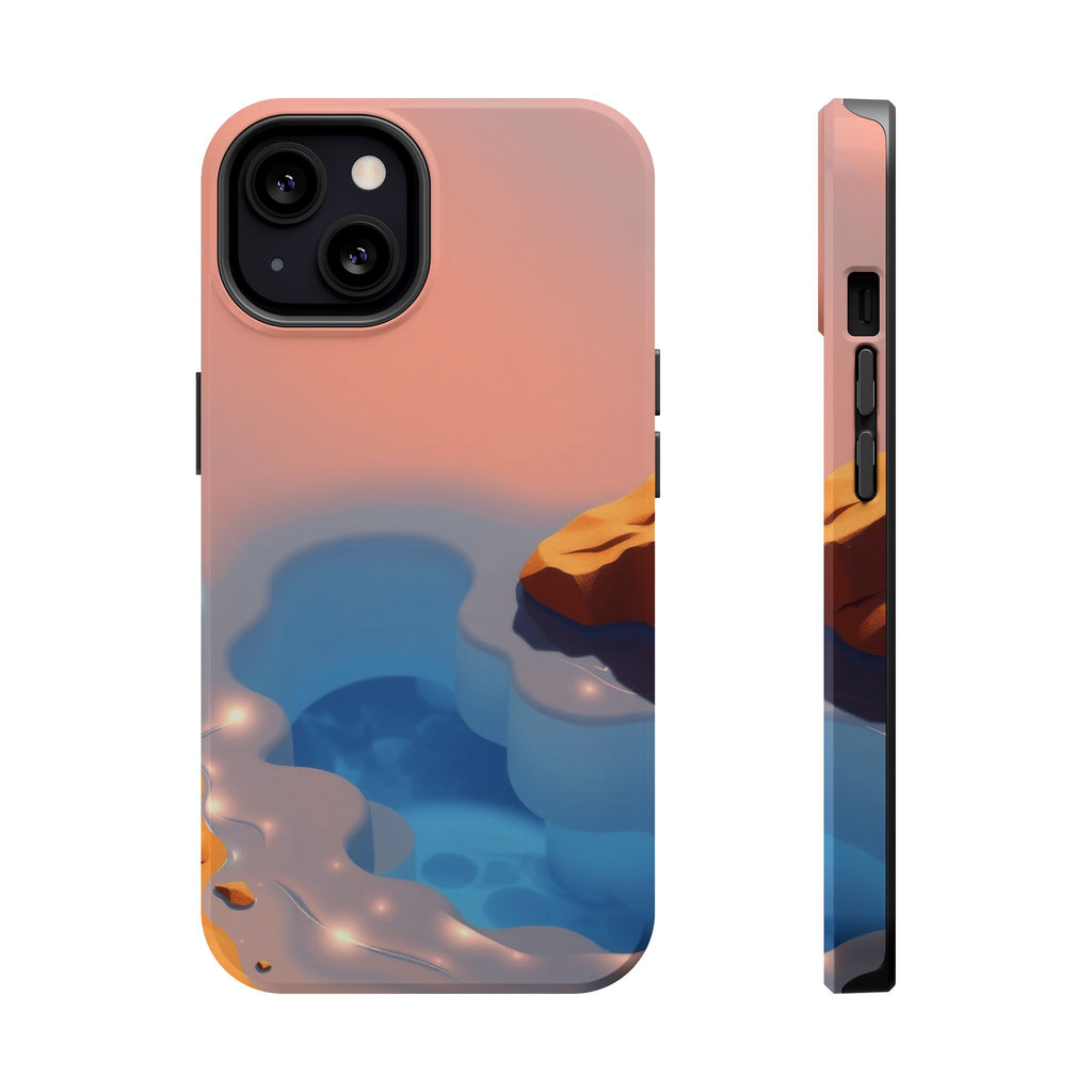 iPhone Burnt Orange And Sand Tidal Pool Slim Everyday iPhone Designer · iPhone C