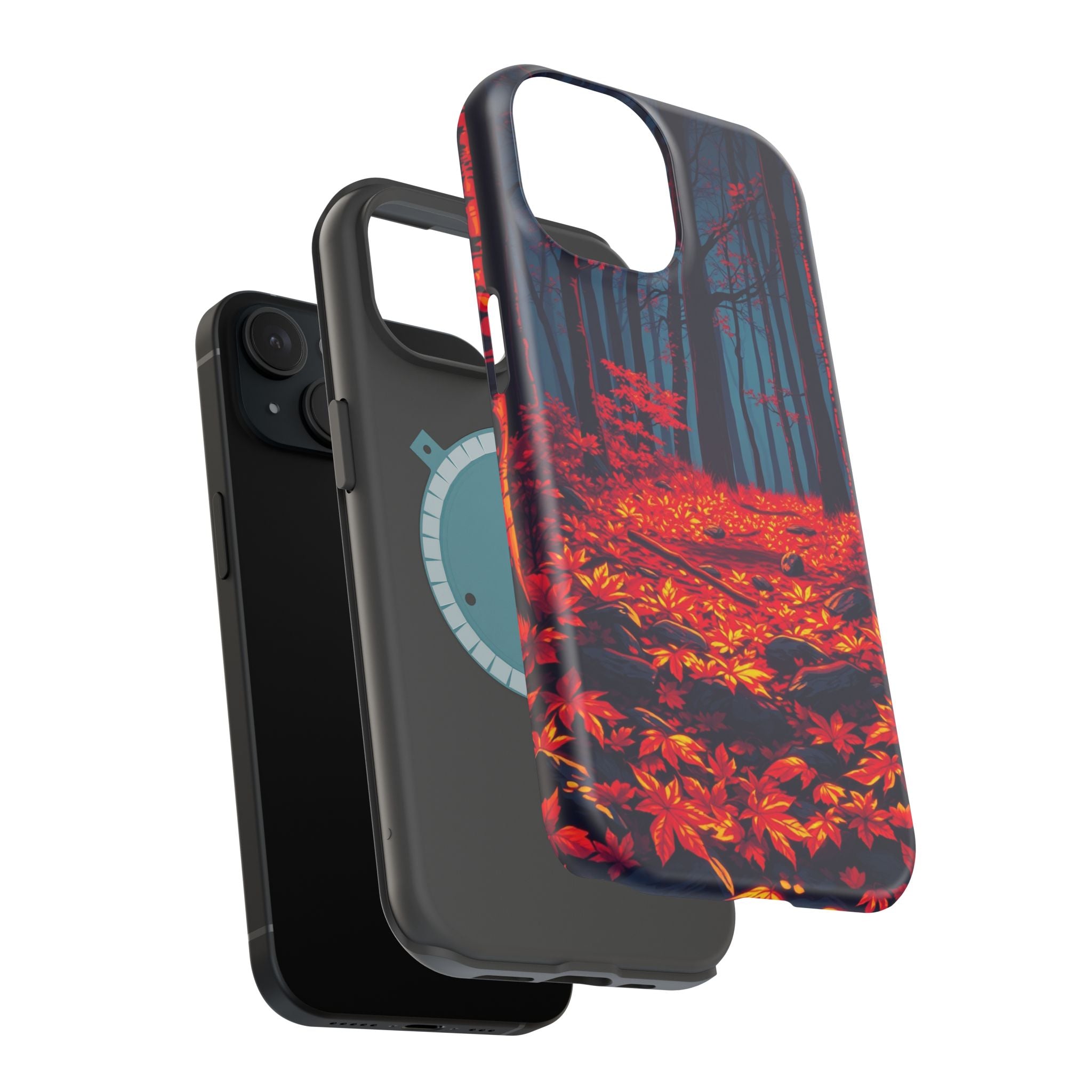 iPhone Black And Crimson Autumn Forest Floor Slim iPhone Everyday · iPhone Case
