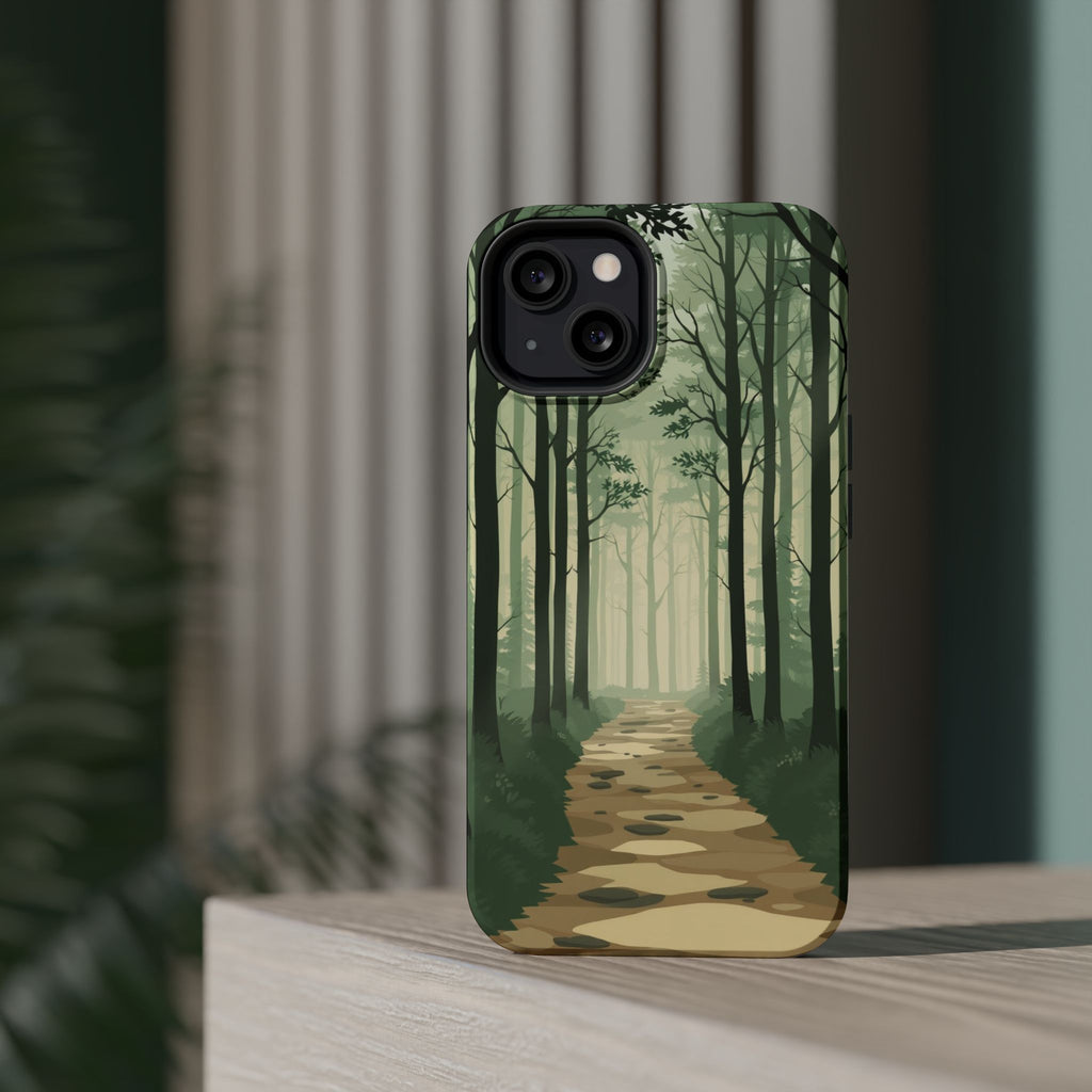 iPhone Sage And Ivory Misty Forest Path Slim Everyday iPhone 11 · iPhone Case