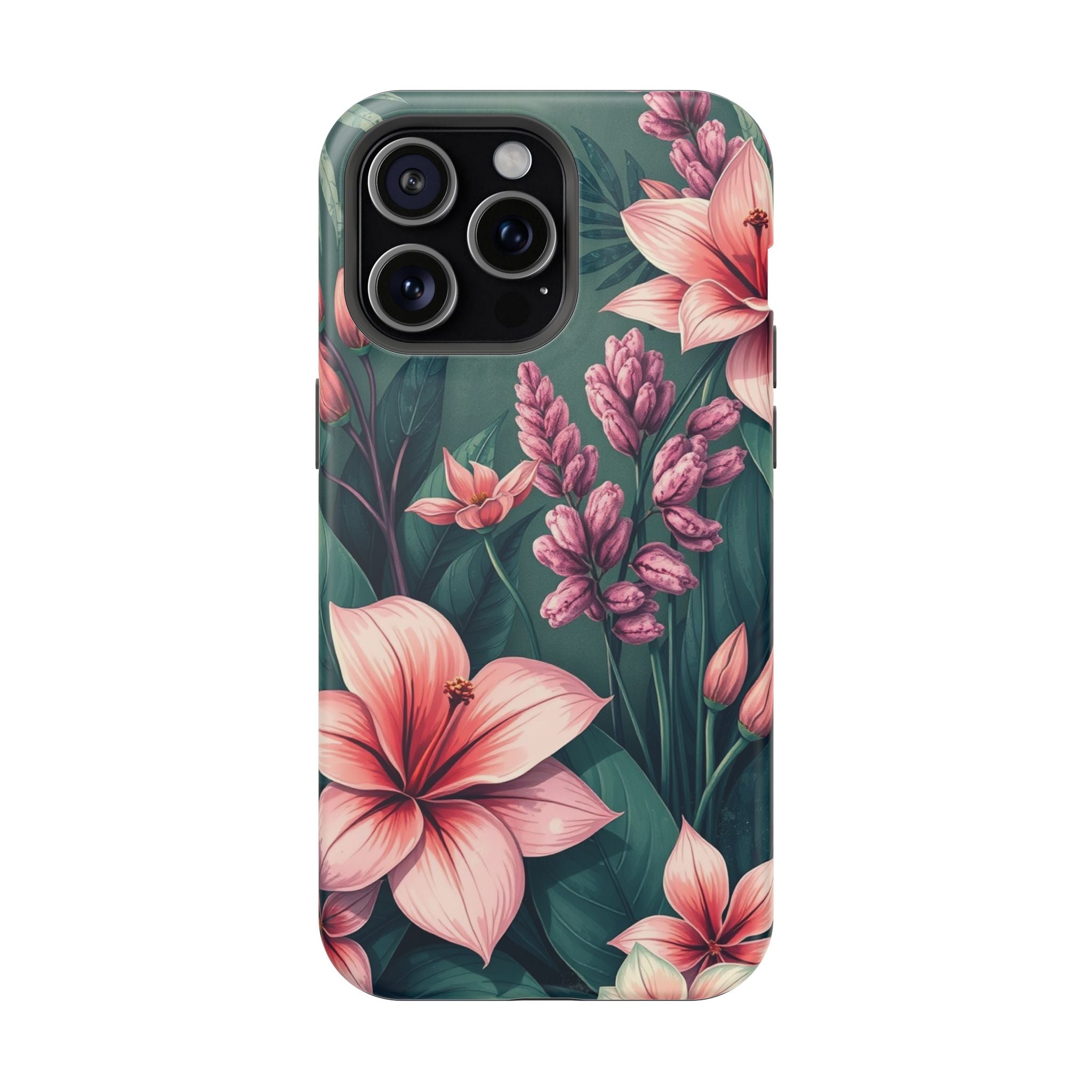 iPhone Mint And Blush Jungle Floral Slim Everyday Designer Case · iPhone Case
