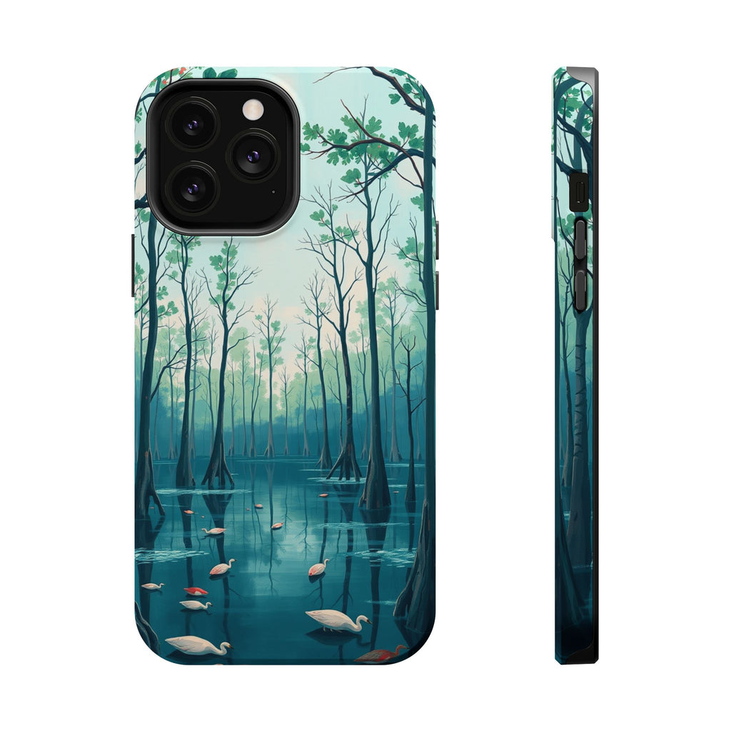 iPhone Cypress Swamp Electric Art Bold Modern Everyday Snap Case · iPhone Case