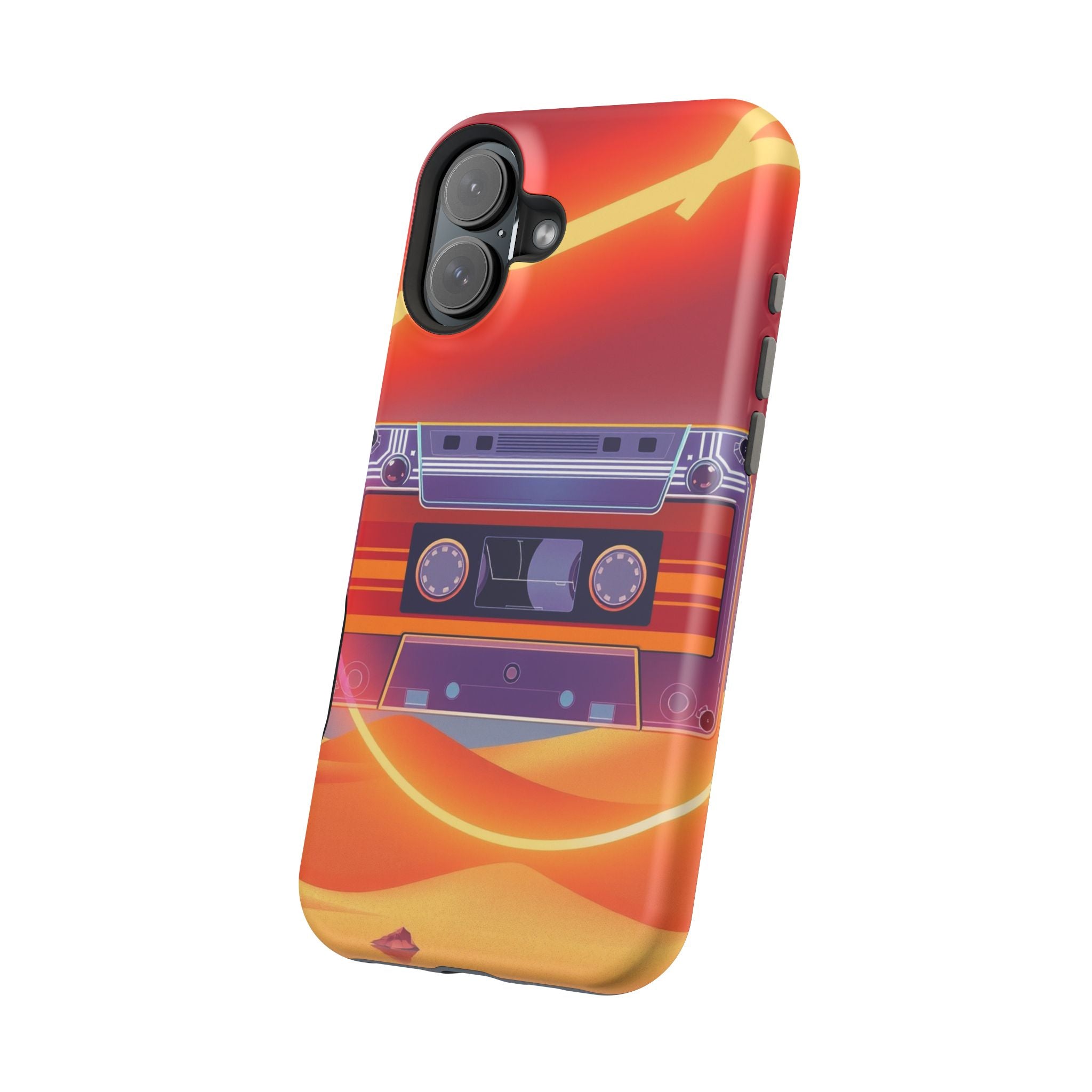 iPhone Cassette Tape Rewind Bold Art Slim Everyday Designer Case · iPhone Case