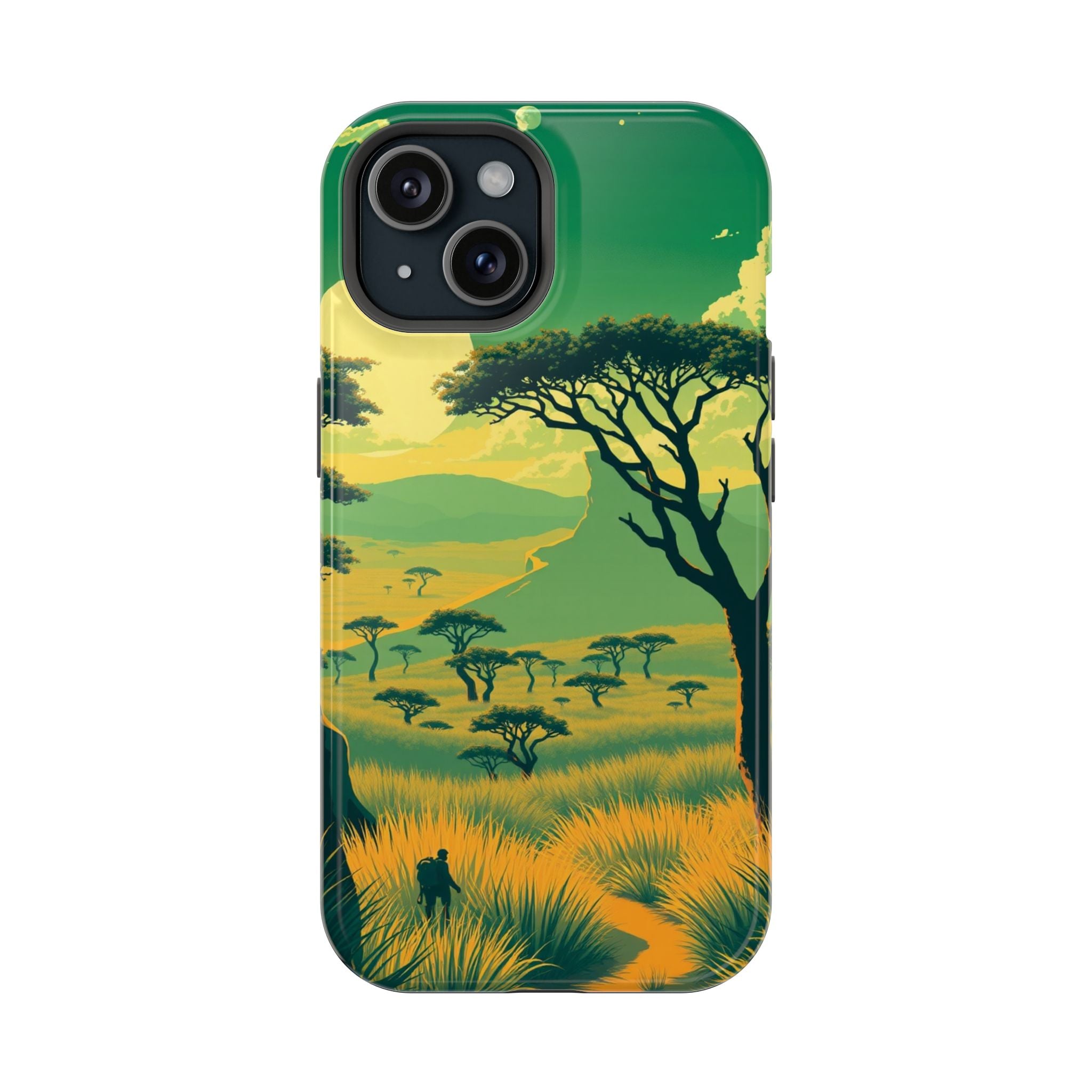 iPhone Savanna Horizon Pixel Art -Bit Slim Everyday Designer Case · iPhone Case