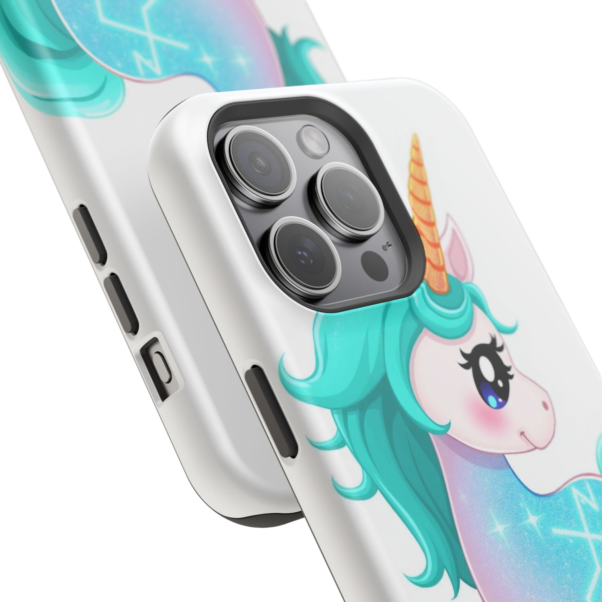 iPhone Turquoise Sparkle Unicorn Kids Fun iPhone Phone Case Gift · iPhone Case