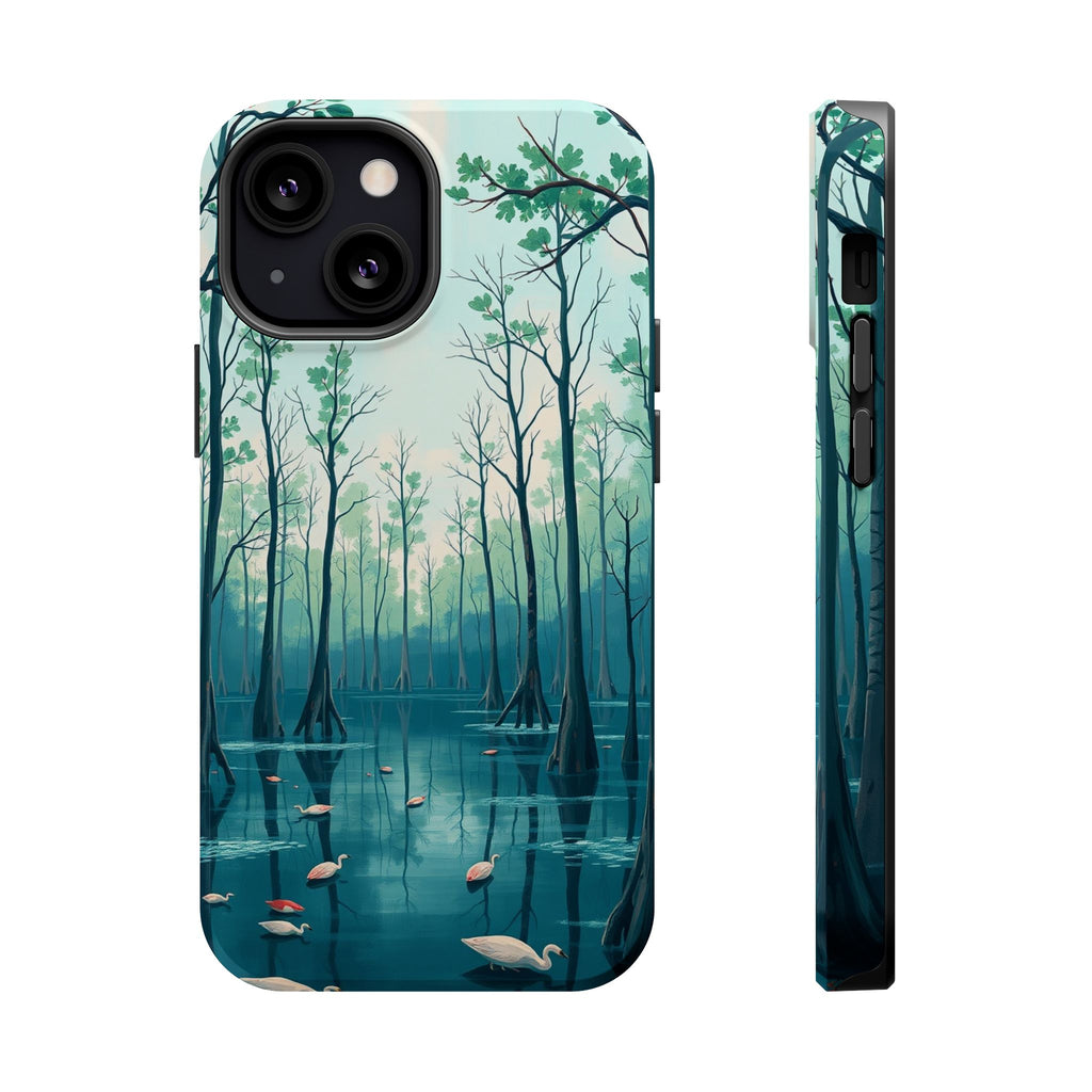 iPhone Cypress Swamp Electric Art Bold Modern Everyday Snap Case · iPhone Case
