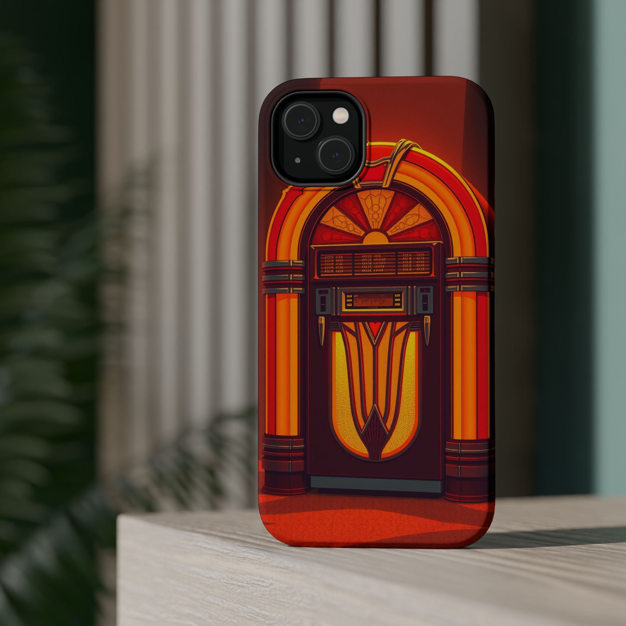 iPhone Jukebox Glow Pop Art Bold Bold Modern Everyday Snap Case · iPhone Case
