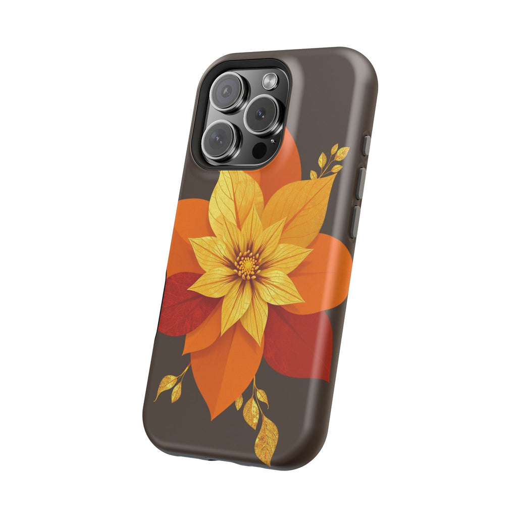 iPhone Floral Gold Foil Abstract Geometric Slim iPhone Everyday · iPhone Case