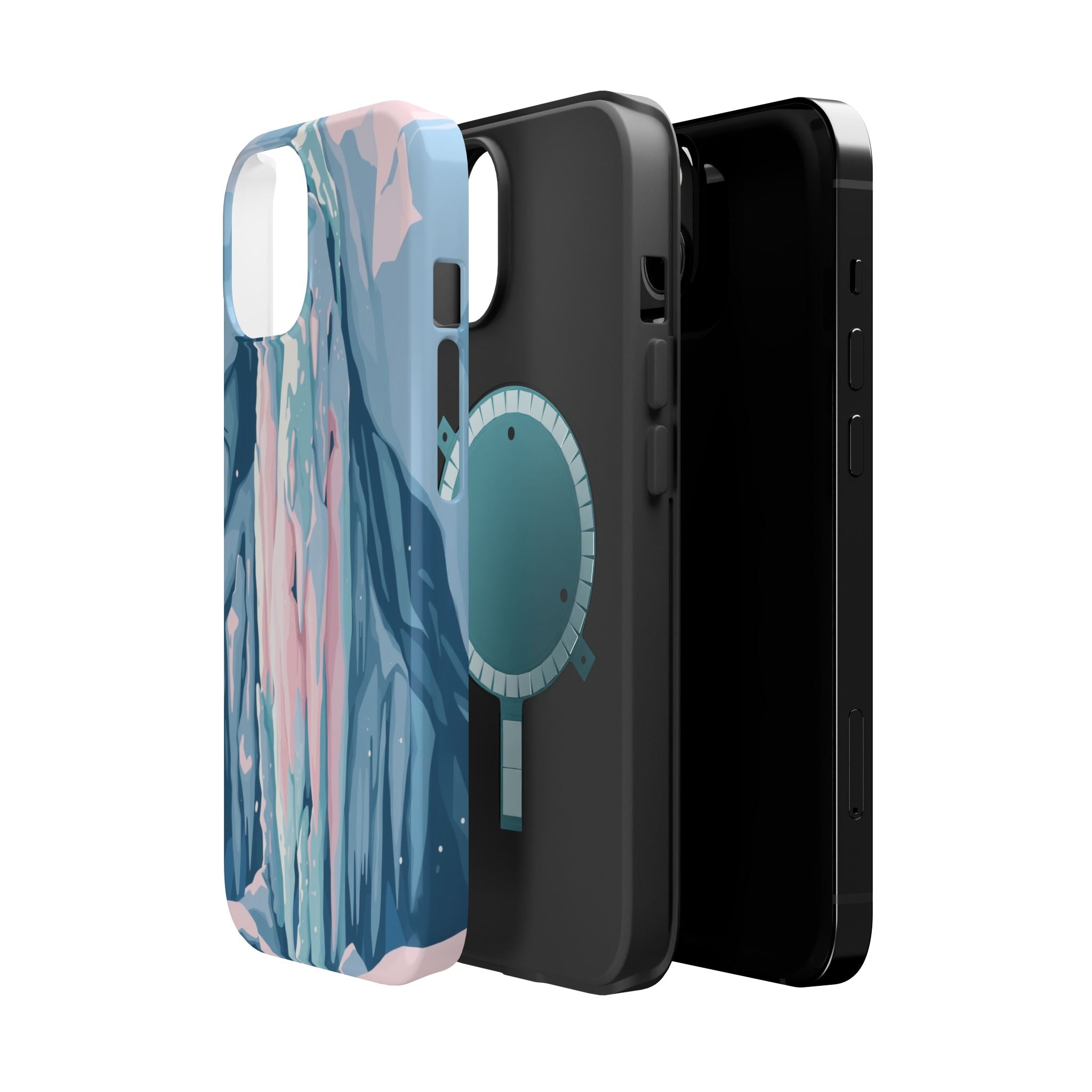 iPhone Mint And Blush Icicle Formation Slim Everyday Designer Case · iPhone Case