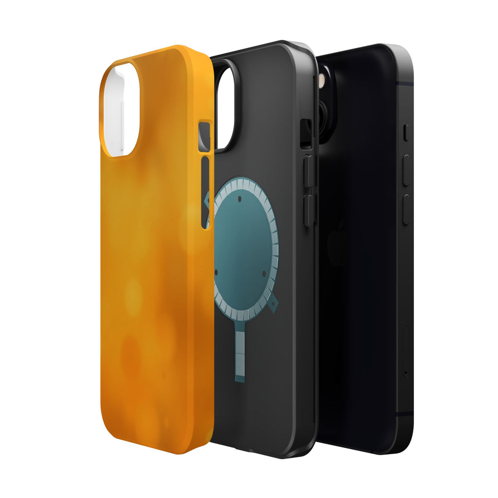 iPhone Mustard And Rust Pixel Blur Bold Modern Everyday Snap Case · iPhone Case
