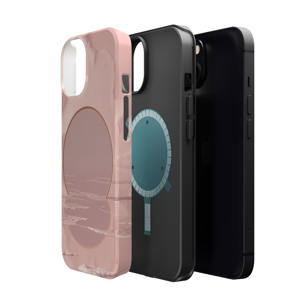 iPhone Serene Salt Flat Mirror Design Slim Everyday Designer Case · iPhone Case
