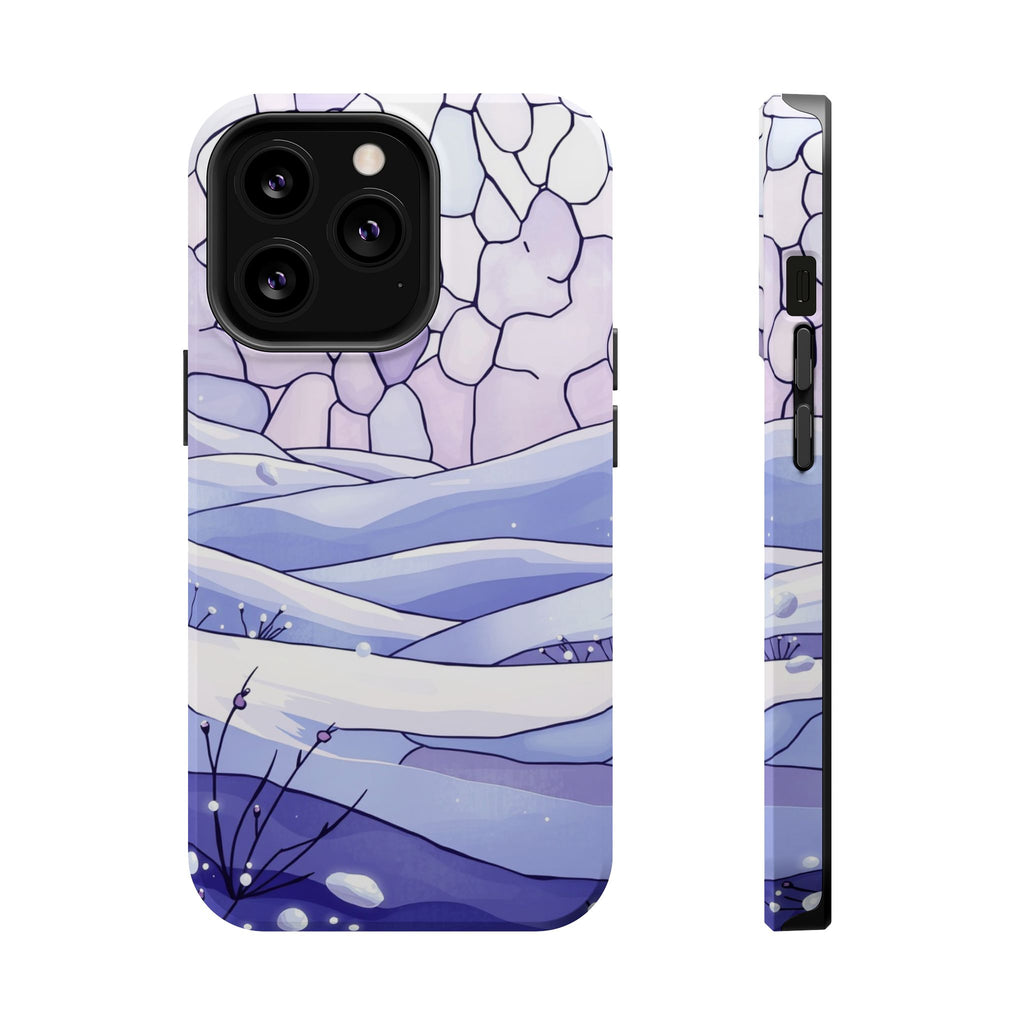 iPhone Snow Field Electric Art 11 Bold Modern Everyday Snap Case · iPhone Case