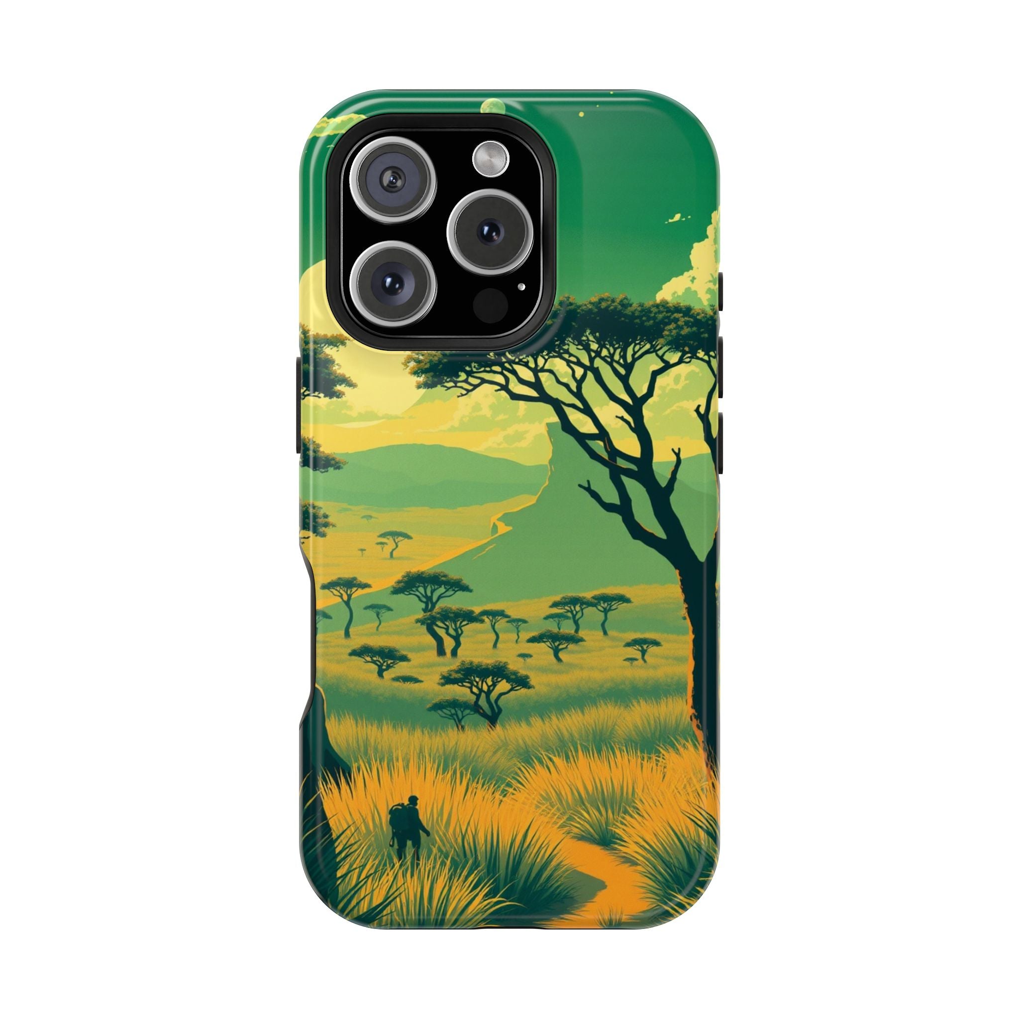 iPhone Savanna Horizon Pixel Art -Bit Slim Everyday Designer Case · iPhone Case