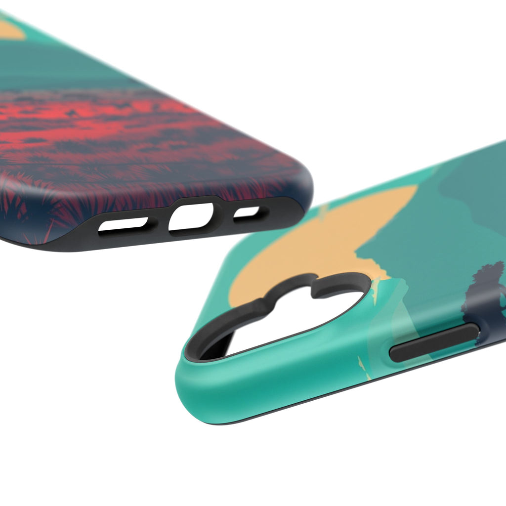 iPhone Savanna Horizon Vintage Retro Poster Slim iPhone Everyday · iPhone Case